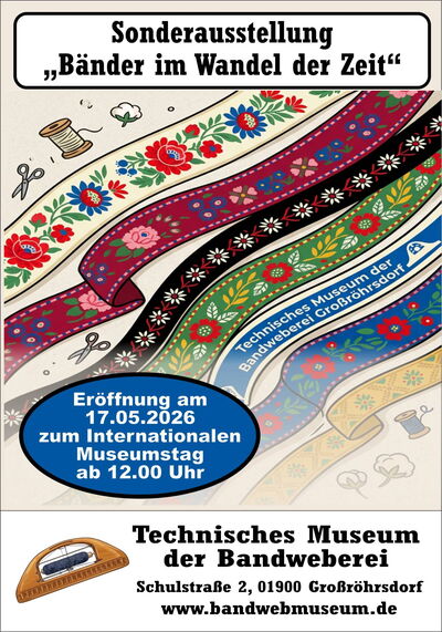 Plakat "Bänder im Wandel der Zeit"